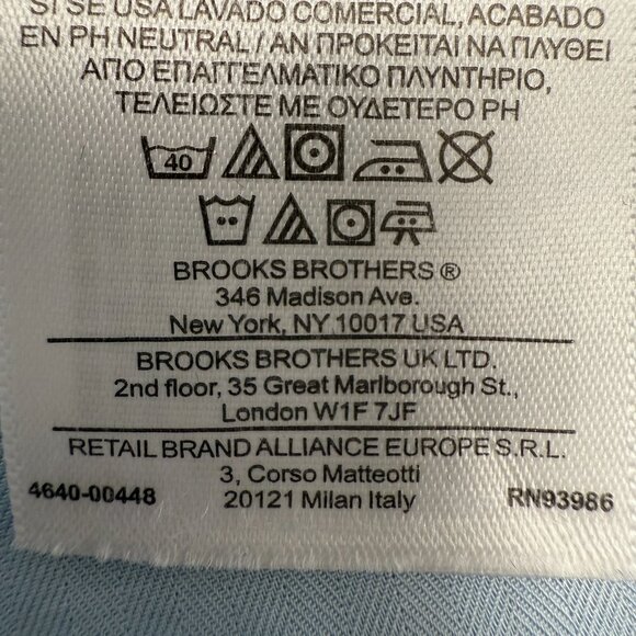 EUC Women's BROOKS BROTHERS "346" Pleated Bib Button Down Shirt | Size 10P - Picture 7 of 9